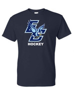 East Catholic Hockey Gildan Cotton Short Sleeve Tee Shirt Navy