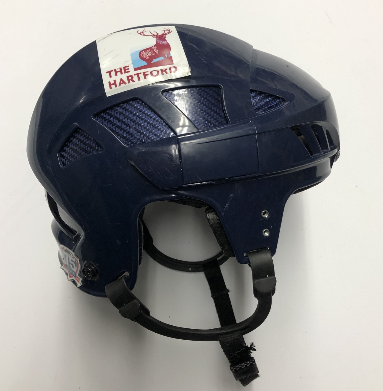 Reebok 8k Pro Stock Hockey Helmet Navy Small Hartford Wolfpack 84 Dk S Hockey Shop