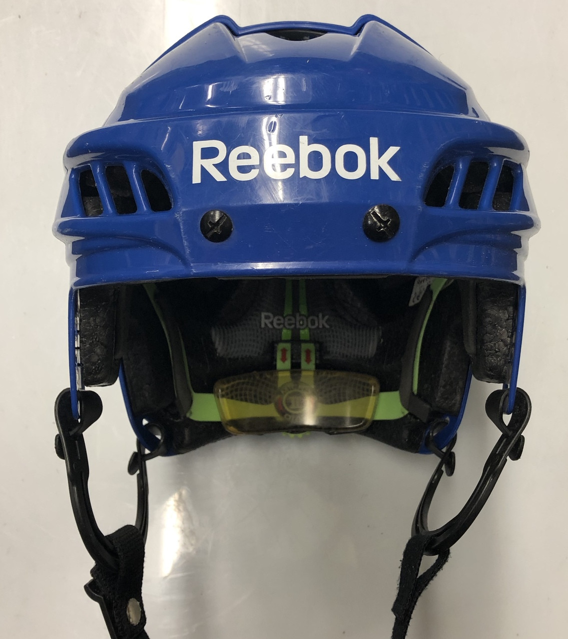 REEBOK HT 11K PRO STOCK HOCKEY HELMET ROYAL BLUE MEDIUM - DK's Hockey Shop