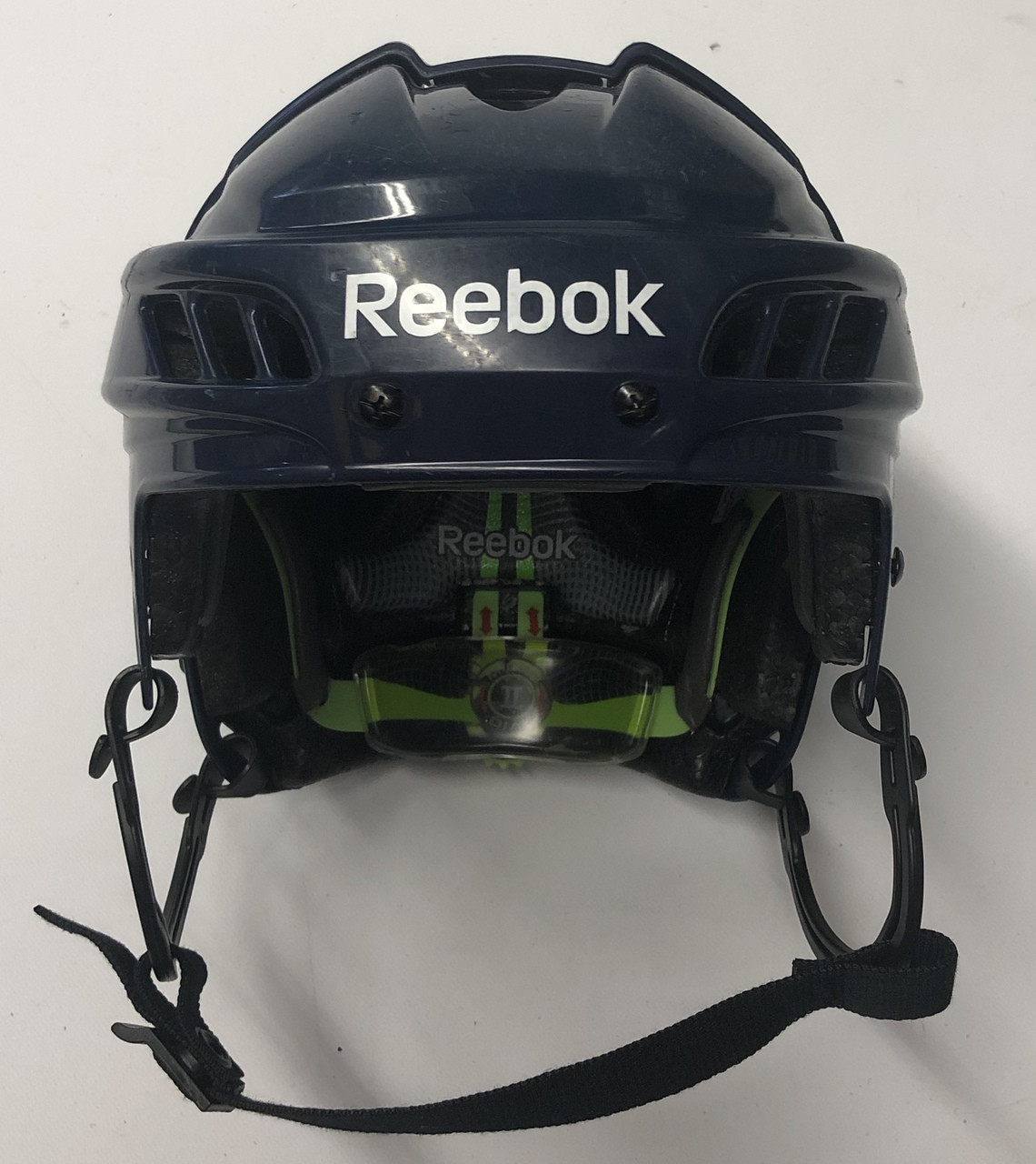 REEBOK 11K PRO STOCK HOCKEY HELMET NAVY BLUE MEDIUM - DK's Hockey Shop