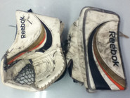 Reebok P3 Goalie Glove and Blocker LEVASSEUR Anaheim Ducks Pro stock NHL