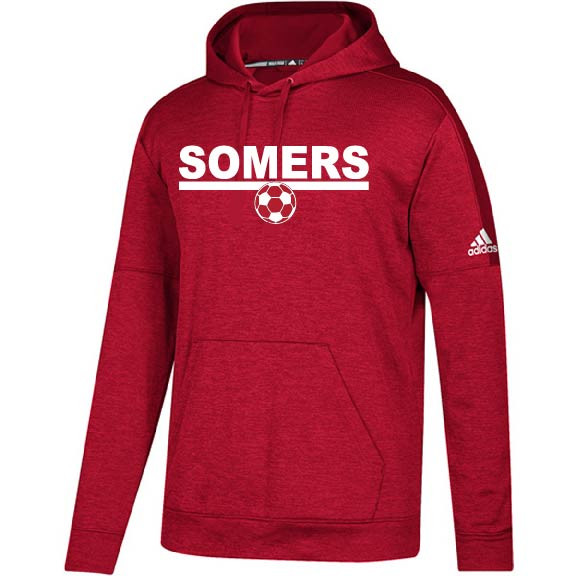 Somers Youth Soccer Adidas Pull Over Hooded Sweatshirt Red - DK's Hockey  Shop