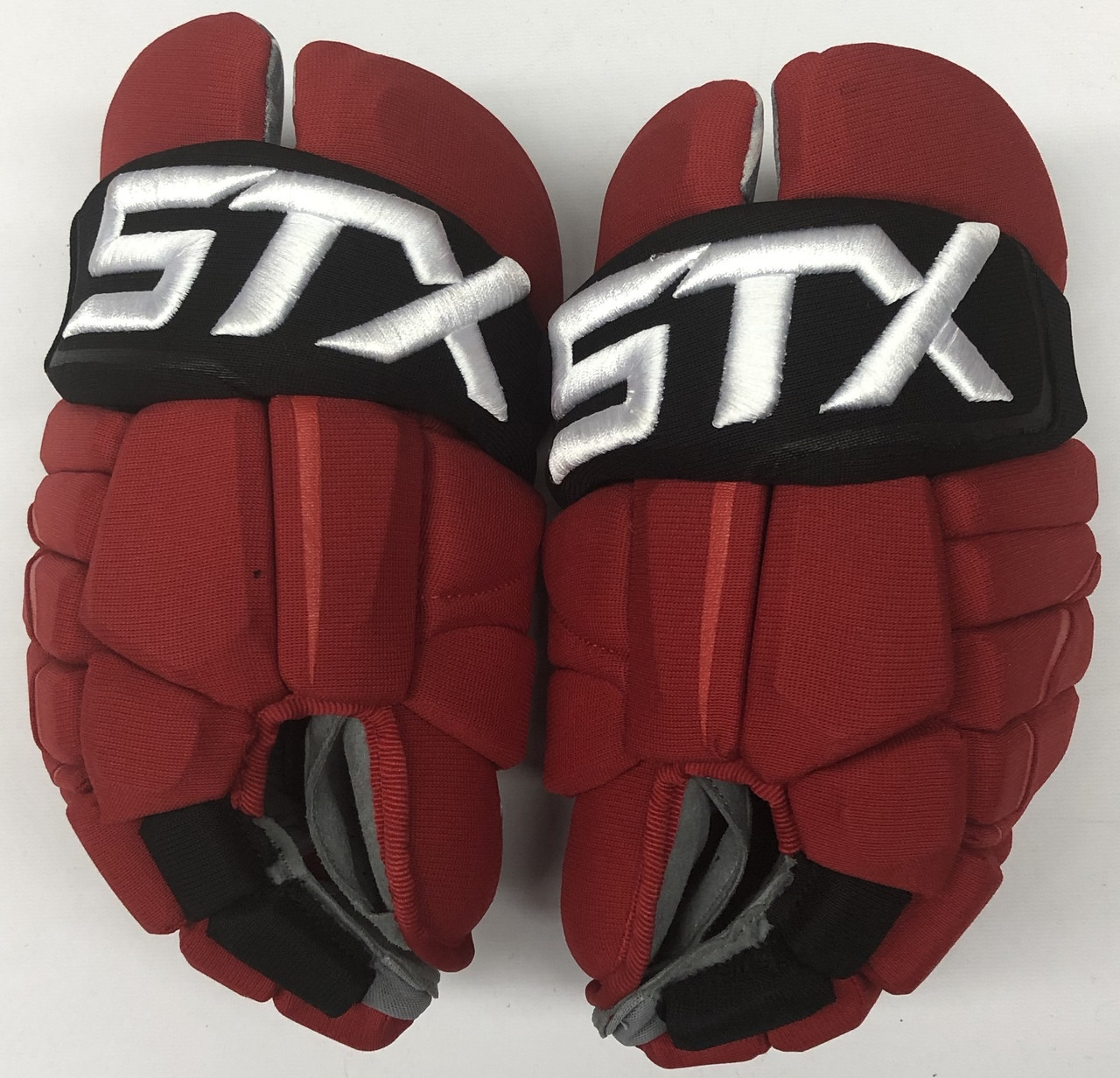 STX Stallion HPR IH Pro Stock Custom Hockey Gloves 14" NJ Devils 2 DK