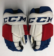 CCM HGTKPP Pro Stock Hockey Gloves 14" New York Rangers used #22