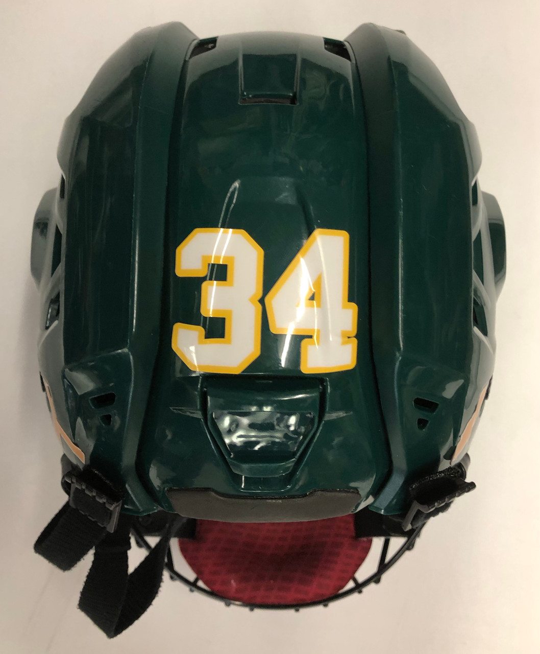 CCM HT TACKS 710 PRO STOCK HOCKEY HELMET GREEN MEDIUM WITH LARGE CCM