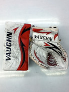 Vaughn Velocity 5 Goalie Glove and Blocker DIEBOLD Pro stock NCAA