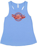 Westfield Little League LAT 3521 Ladies Racerback Tank Carolina Blue