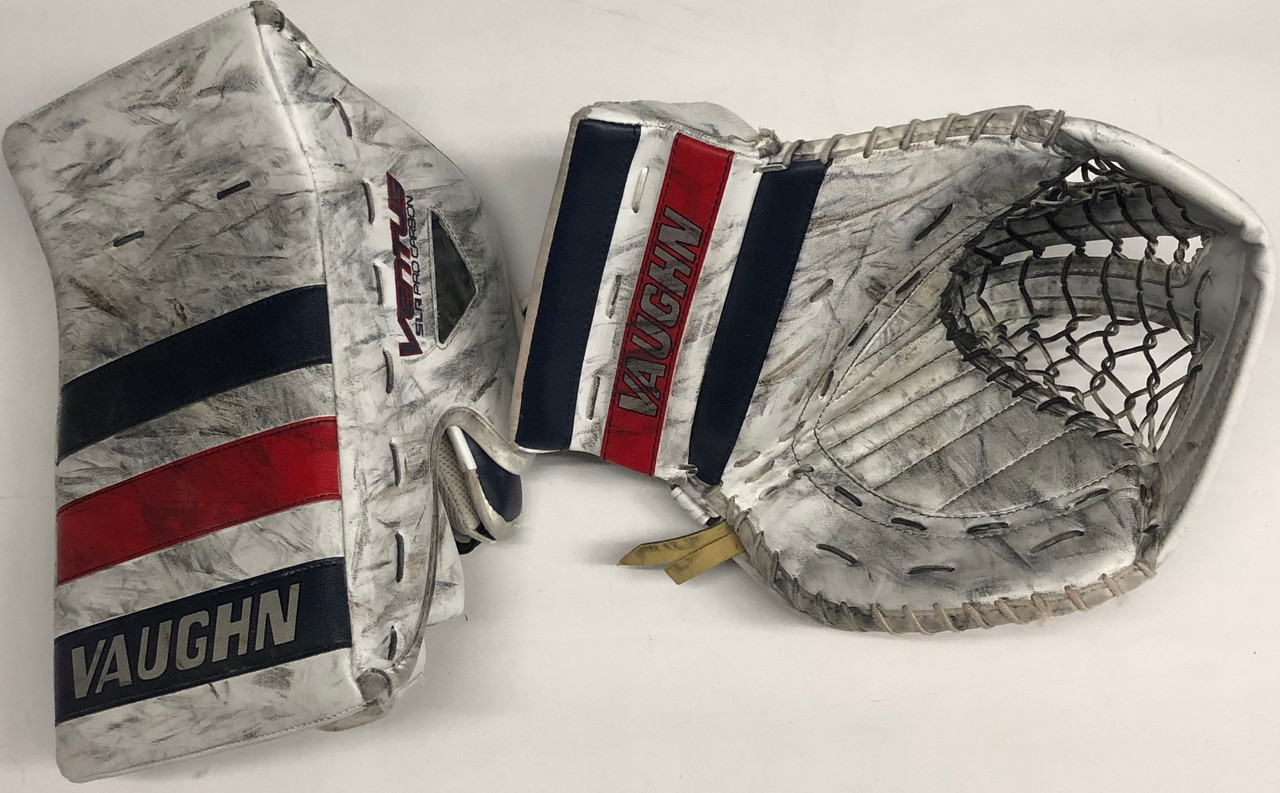 Vaughn Ventus SLR Pro Carbon Goalie Glove and Blocker Custom Pro Stock