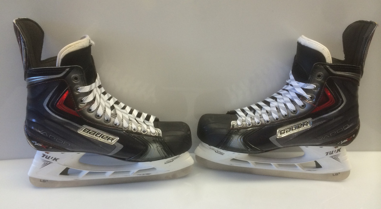 Used Hockey Skates >> Bauer Vapor Apx 2 Custom Pro Stock Ice Hockey Skates 11 B Used Nyr 4 Used Hockey Skates >> Bauer Vapor Apx 2 Custom Pro Stock Ice Hockey Skates 11 B Used Nyr 4