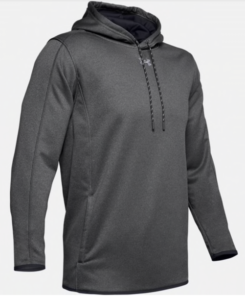 SW High Hockey Under Armour Double Threat AF Polyester Hoodie Charcoal Grey  - DK's Hockey Shop