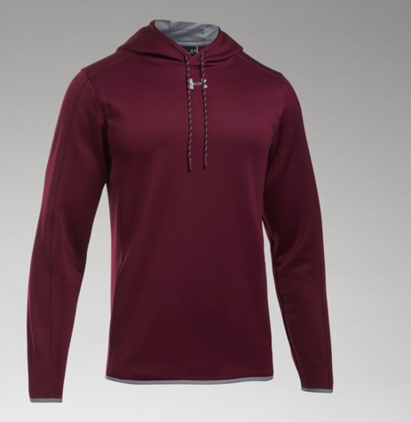 【HOCKEY】CRUSHED HOODIE MAROON ARHS Hurricanes Hockey Under Armour Double Threat AF
