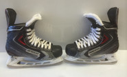 Bauer Vapor X90 Custom Pro Stock Ice Hockey Skates L 8.5E R 9E used Taormina Lightning