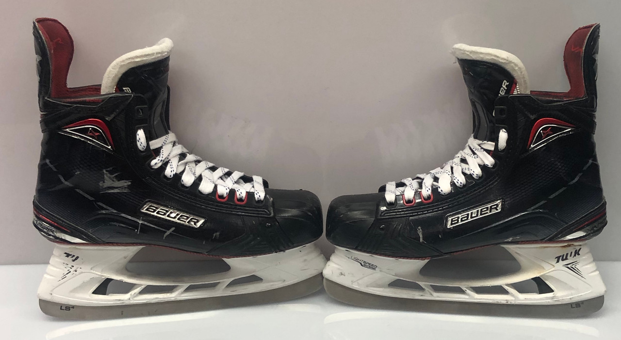 BAUER VAPOR 1X PRO STOCK ICE HOCKEY SKATES 9 EE NHL BRUINS ACCIARI DK