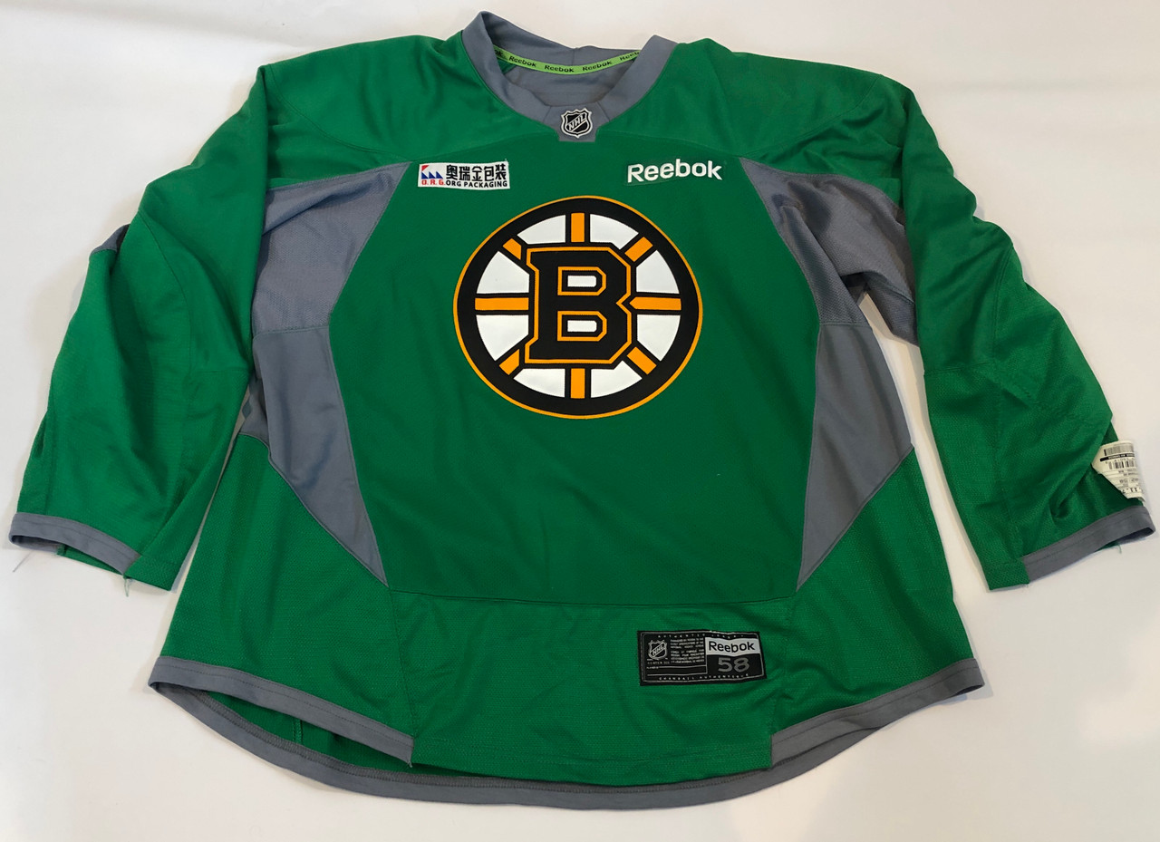 Reebok Edge 3.0 Custom Pro Stock Hockey Practice Jersey Boston Bruins Green  58 New - DK's Hockey Shop