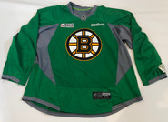 Reebok Edge 3.0 Custom Pro Stock Hockey Practice Jersey Boston Bruins Green 58 New