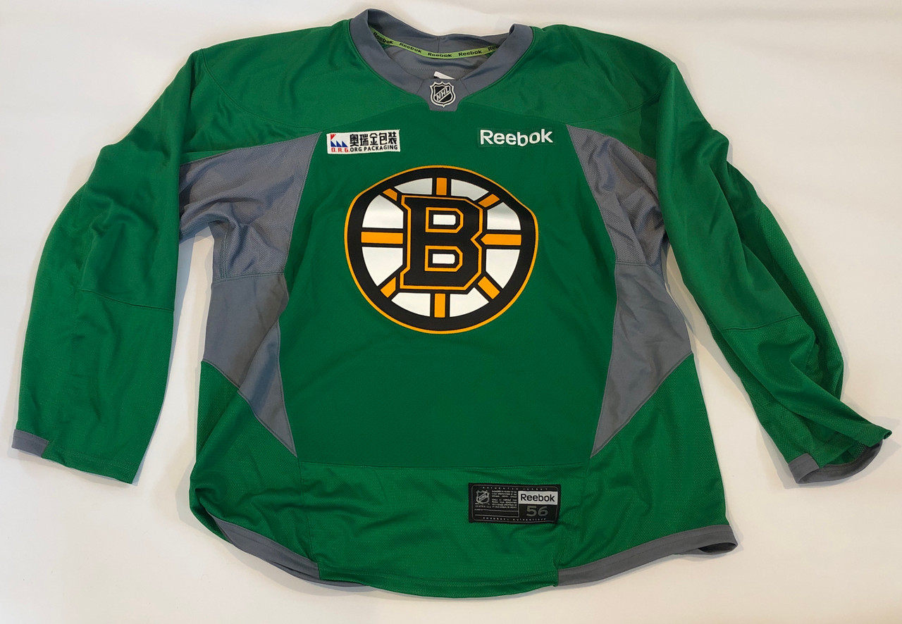 Reebok Edge 3.0 Custom Pro Stock Hockey Practice Jersey Boston Bruins Green  56 New - DK's Hockey Shop