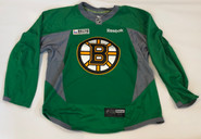 Reebok Edge 3.0 Custom Pro Stock Hockey Practice Jersey Boston Bruins Green 56 New
