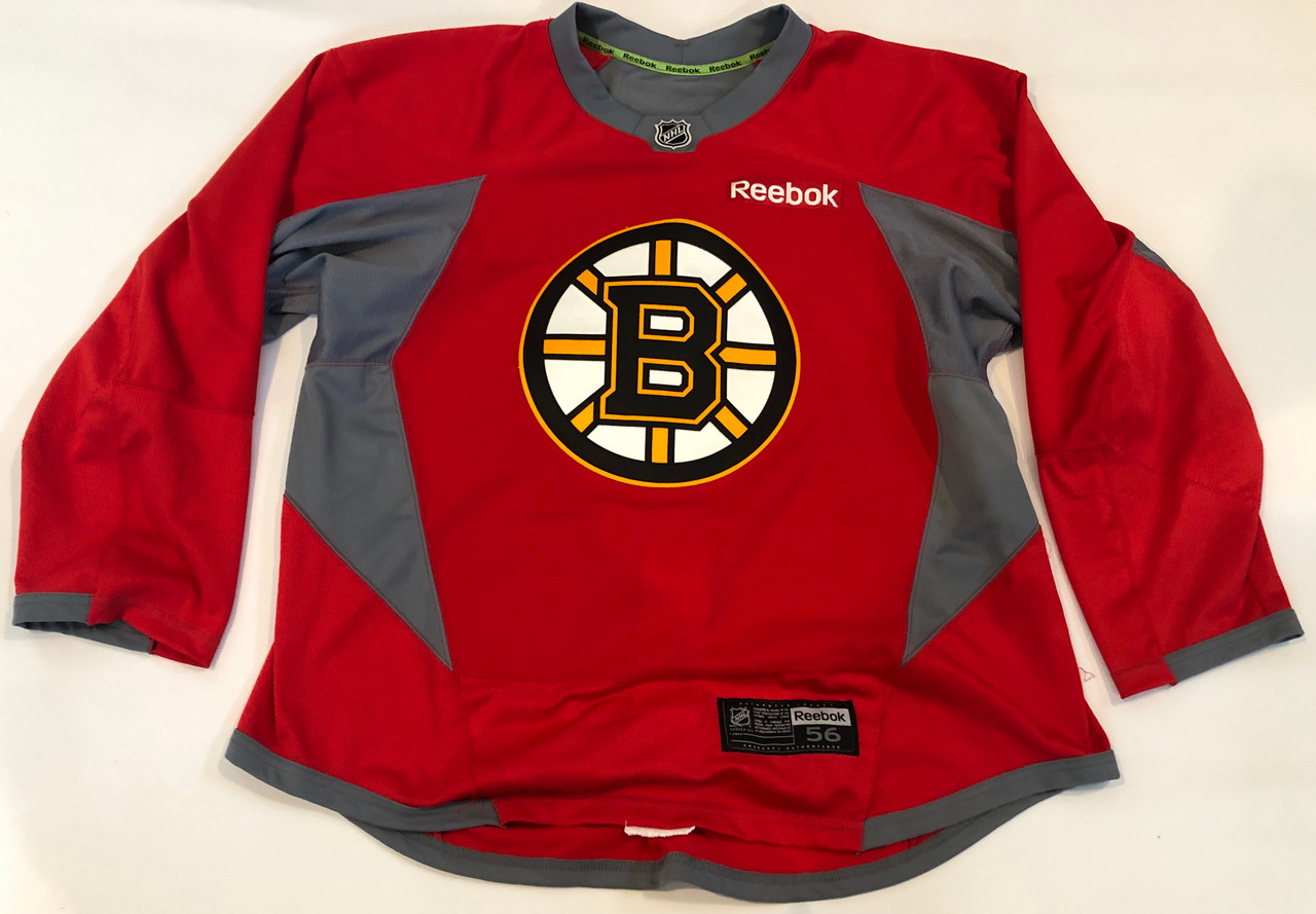 Reebok Edge Custom Stock Hockey Practice Jersey Boston Bruins Red 56 New DK's Hockey