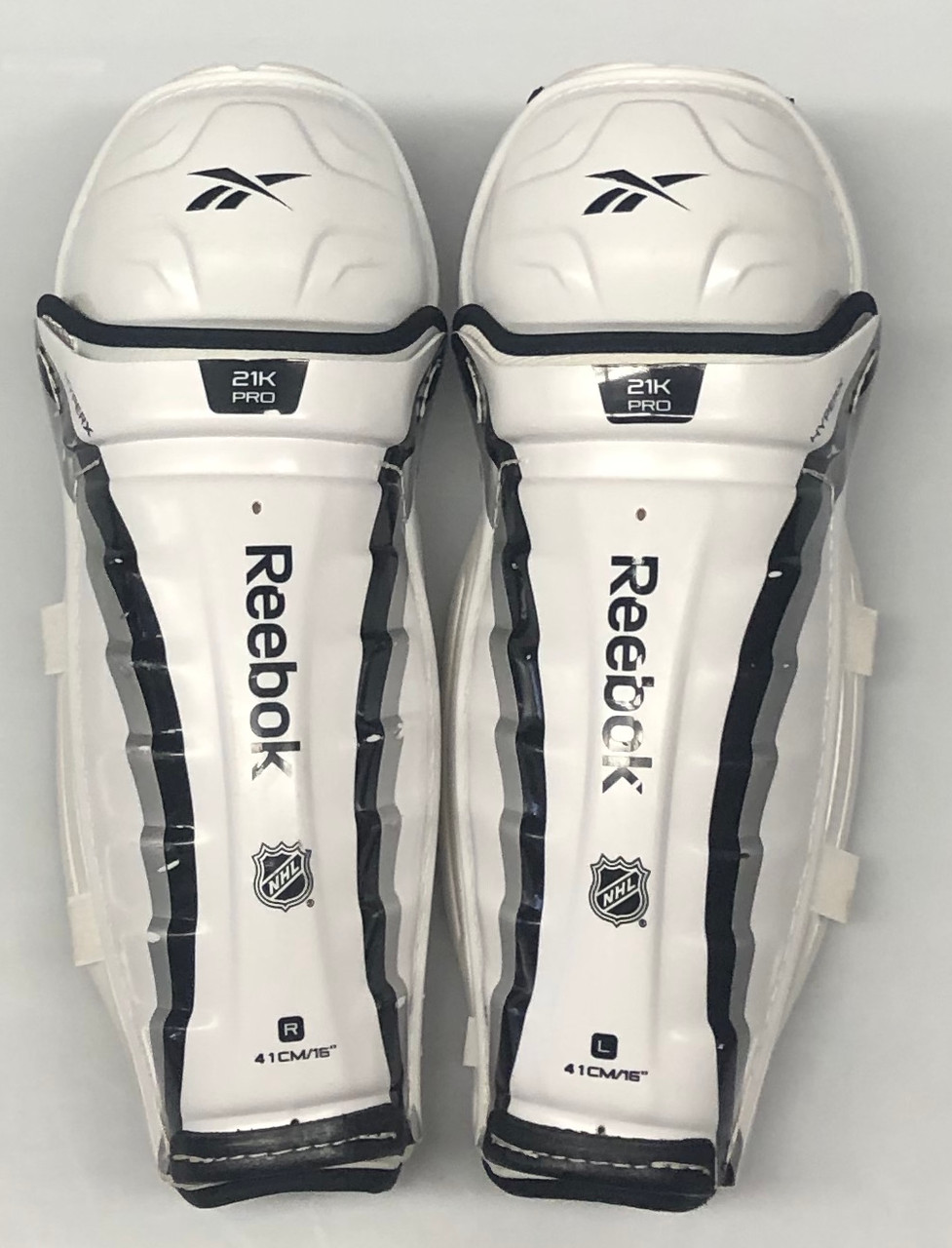 Reebok 21k Pro Sr Shin Guards Pads 16 Pro Stock Used Dk S Hockey Shop