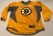 Reebok Edge 3.0 Custom Pro Stock Hockey Practice Jersey Boston Bruins Gold 58 New