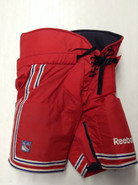 Reebok MHP18 Custom Pro Stock Hockey Pants Red Medium New York Rangers Used