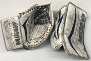 Vaughn Velocity 7600 Goalie Glove and Blocker YORK Pro stock AHL