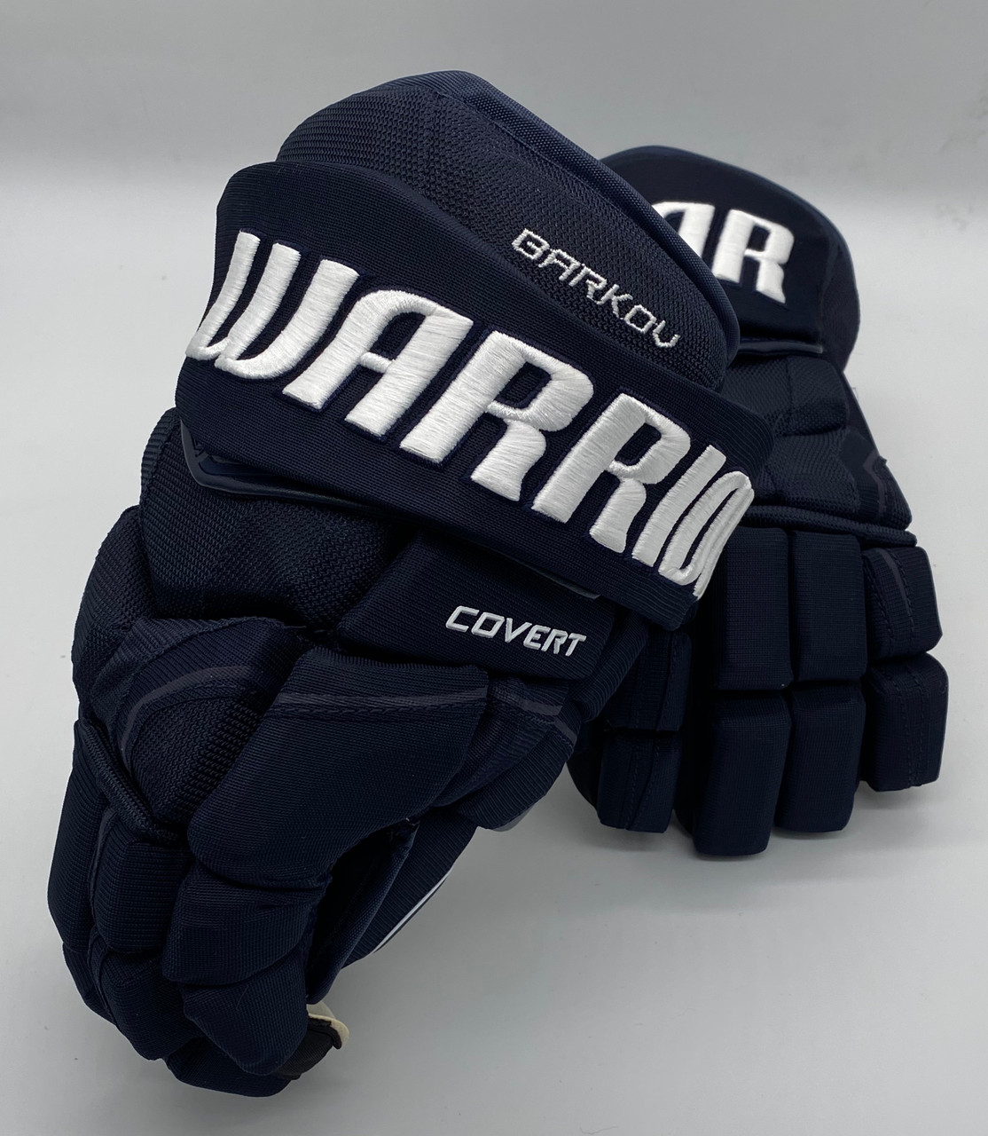 Warrior Covert QRE Pro Stock Custom Hockey Gloves 14" Navy NHL Panthers  Barkov - DK's Hockey Shop