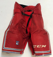 CCM HP70 Custom Pro Stock Hockey Pants Red Medium New York Rangers Used 