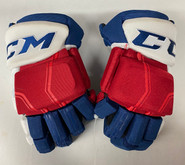 CCM HG QL Pro Stock Custom Hockey Gloves 14" NY Rangers NHL