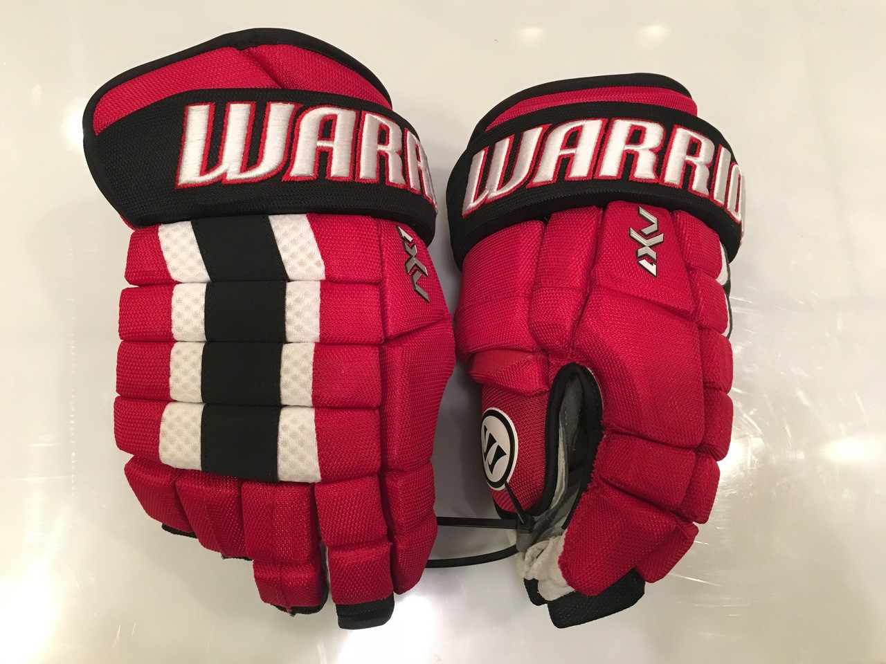 Warrior Dynasty AX1 Pro Stock Custom Hockey Gloves 15" New Jersey