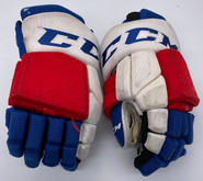 CCM HGTKPP Custom Hockey Gloves 14" NHL Pro Stock Wolfpack #8 AHL Used