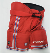 CCM HP70 Custom Pro Stock Hockey Pants Red Large New York Rangers NHL Used 