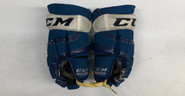 CCM HG 55 Pro Stock Custom Hockey Gloves 13" Used AHL Crunch 