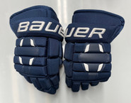  Bauer Nexus 2N Pro Stock Custom Hockey Gloves Navy Blue 12"