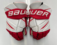 Bauer Vapor 2X Pro Stock Custom Hockey Gloves 14" BU Terriers  