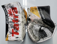 Bauer UltraSonic Pro Goalie Glove and Blocker Pro Stock NHL BRUINS Vlader Used
