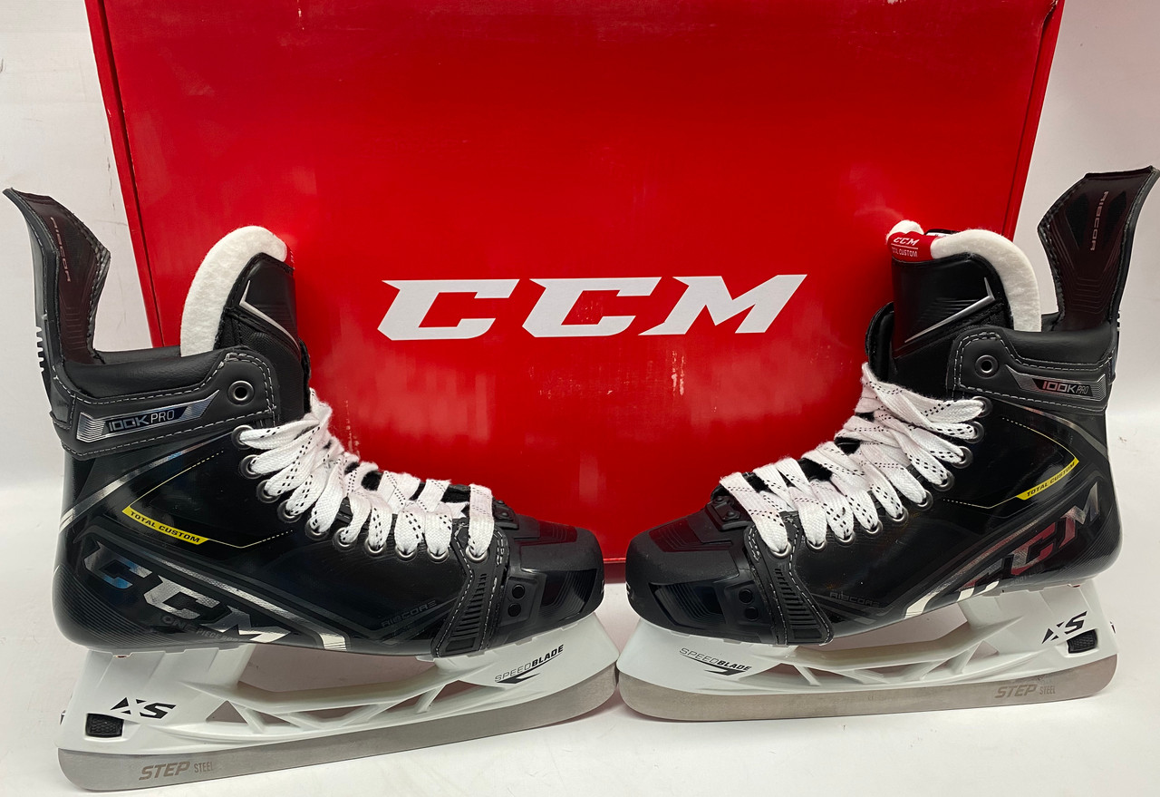 CCM Ribcor 100K Total Custom Pro Stock Hockey Skates 10 Regular Gold Brand  New - DK's Hockey Shop