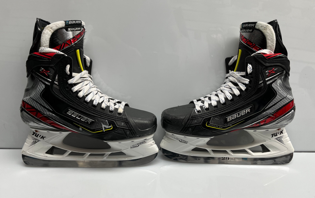 Bauer Vapor 2X Pro Custom Pro Stock Hockey Skates 8 D KREJCI Bruins NHL  Used (2) - DK's Hockey Shop