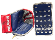 Vaughn Velocity V6 2000 Pro Goalie Glove and Blocker Pro stock Custom Used KINKAID