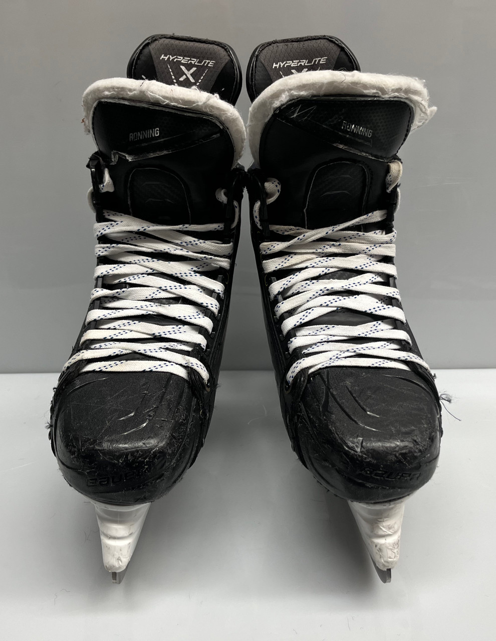 BAUER HYPERLITE CUSTOM PRO STOCK ICE HOCKEY SKATES 7 3/4 D USED - DK's  Hockey Shop