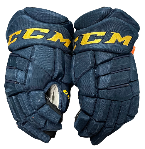 CCM U+Pro Pro Stock Custom Hockey Gloves 15 Thunderbirds AHL USED - DK's  Hockey Shop