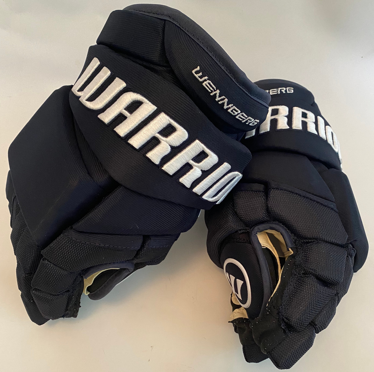Warrior Alpha LX Pro Custom Pro Stock Hockey Gloves 14" Navy Wennberg NHL -  DK's Hockey Shop