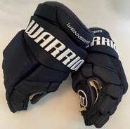 Warrior Alpha LX Pro Custom Pro Stock Hockey Gloves 14" Navy Wennberg NHL