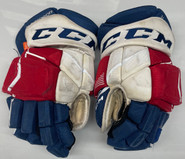 CCM Jetspeed Pro Stock Custom Hockey Gloves 15" #24 ROBERTSON Used 