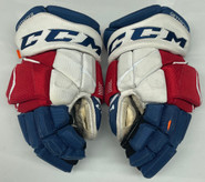 CCM Jetspeed Pro Stock Custom Hockey Gloves 14" GETTINGER Used 