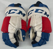 CCM Super Tacks HGTKPP Pro Stock Custom Hockey Gloves 14" #28 GRECO Used 