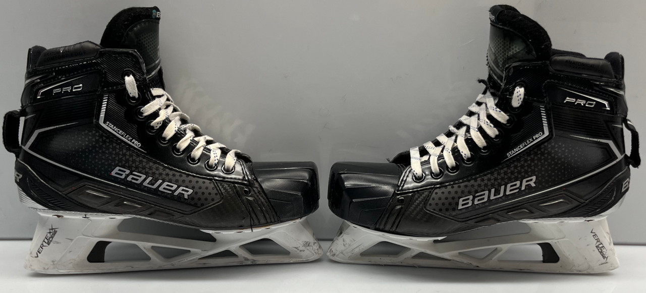 Bauer Mach Pro Stock Goalie Skates 7 E Used - DK's Hockey Shop