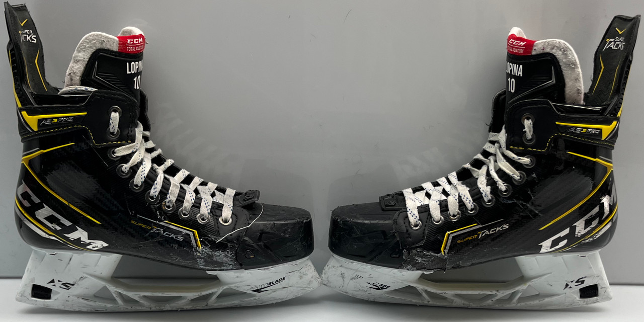 San Jose #80 Middleton Used CCM Super Tacks Custom Hockey Skates