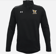 Jr Yellow Jackets Under Armour Command 1/4 Zip Black Adult