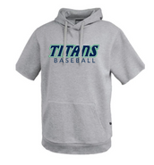 Titans Baseball Pennant Fleece Short Sleeve Cotton Hoodie Adult and Youth